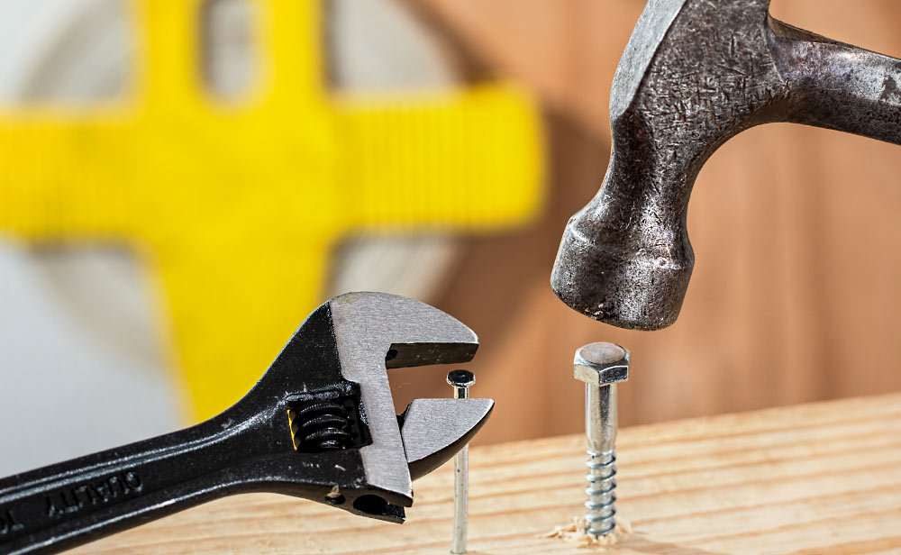 Wrench and Hammer